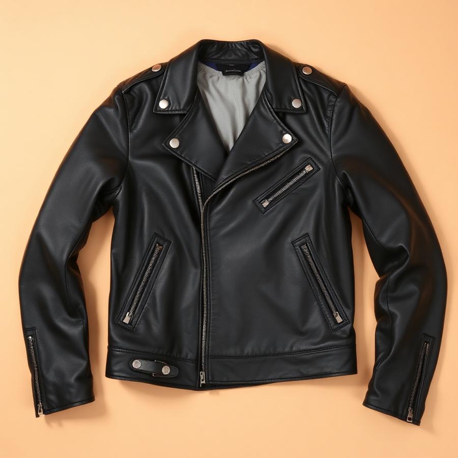 Jaqueta de Couro Biker