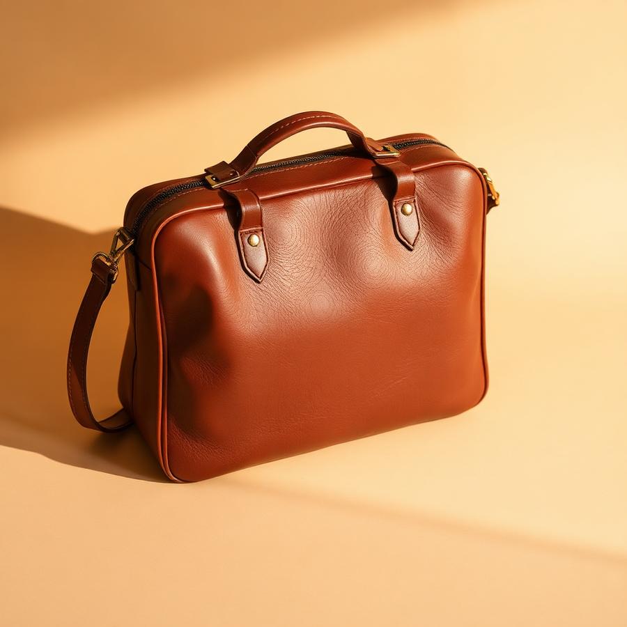 Bolsa Couro Castanho